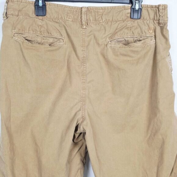 American Eagle Classic Khaki Shorts Size 34 Cotton - Picture 4 of 10